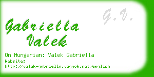 gabriella valek business card